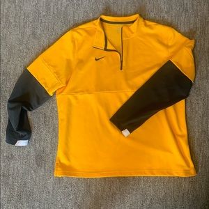 Yellow/Black. Nike. men’s 3/4 zip